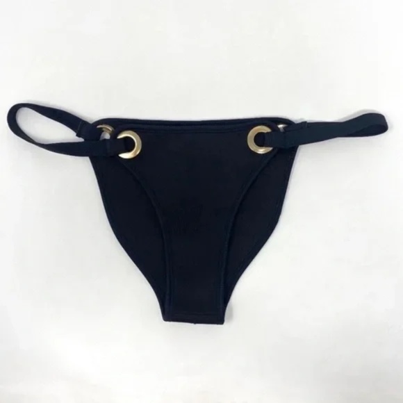Nasty Gal Womens In Hot Water Scuba Bikini BOTTOM ONLY In Black Sz Small - Picture 3 of 13